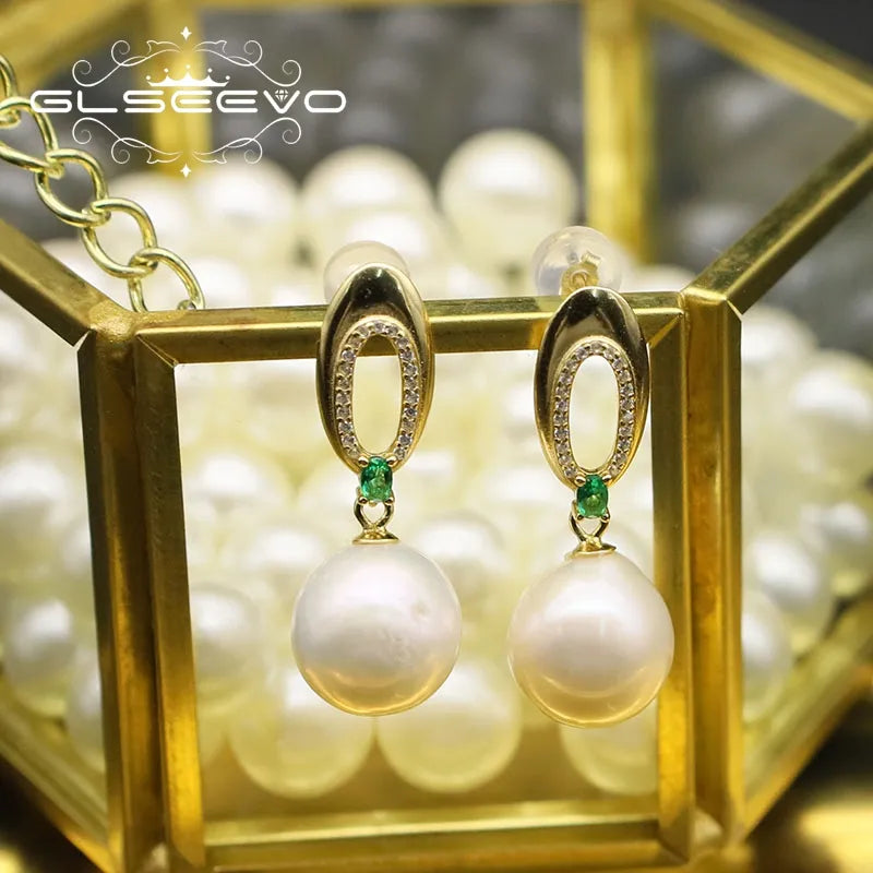 Wedding elegant fresh pearl earrings